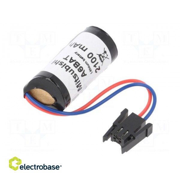 Battery: lithium | 3.6V | 17335,2/3A | leads with plug | Ø17x36mm