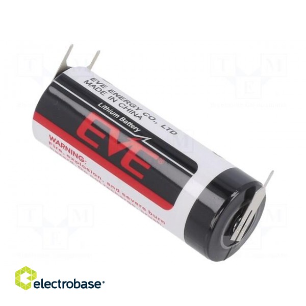 Battery: lithium | 3.6V | 18505 | 3800mAh | non-rechargeable