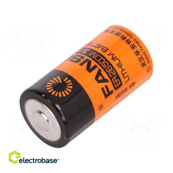 Battery: lithium | 3.6V | C | Ø26x50.9mm | 6000mAh