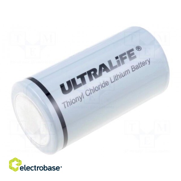 Battery: lithium | 3.6V | C | Ø26.2x50mm | 9000mAh | non-rechargeable