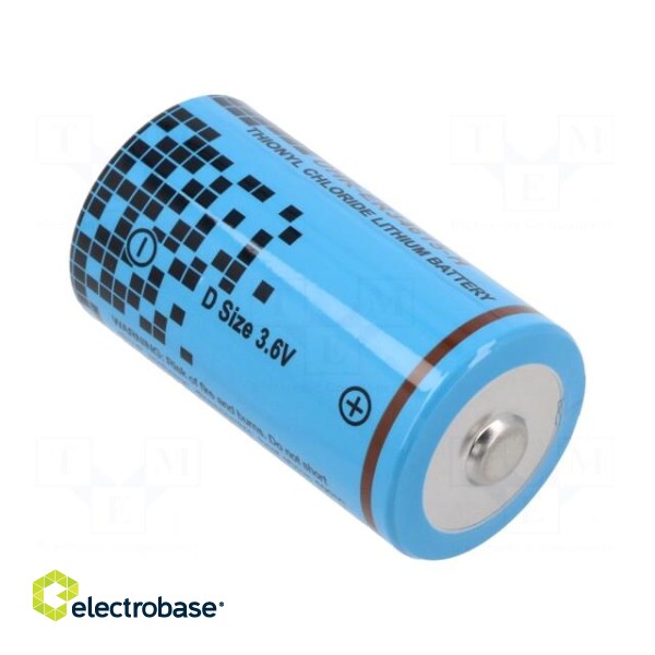 Battery: lithium | 3.6V | D | Ø34.2x61.5mm | 14500mAh