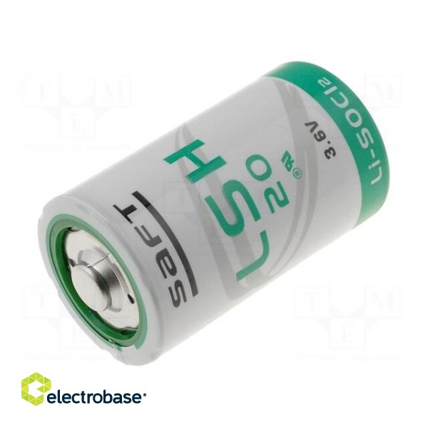 Battery: lithium | 3.6V | D | Ø33.5x61.5mm | 13000mAh
