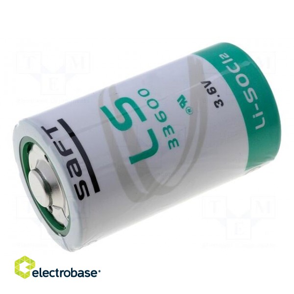 Battery: lithium | 3.6V | D | Ø33.5x61.5mm | 17000mAh