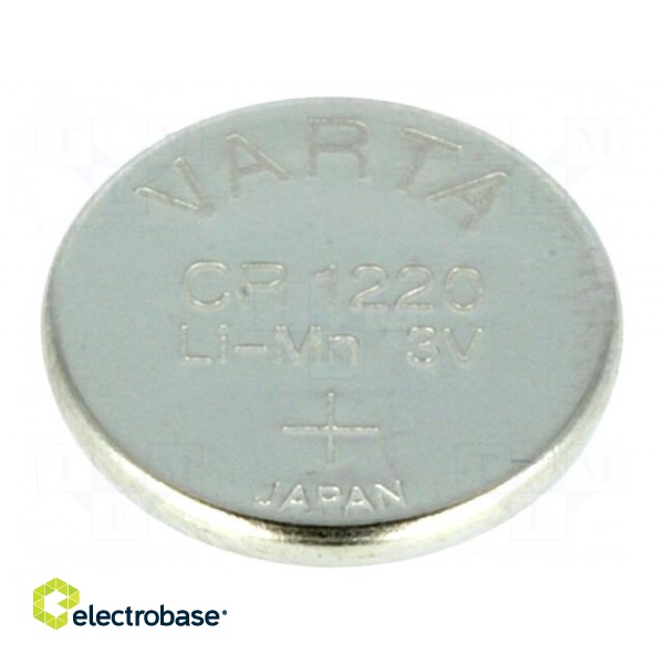 Battery: lithium | 3V | CR1220,coin | Ø12.2x2mm | 35mAh