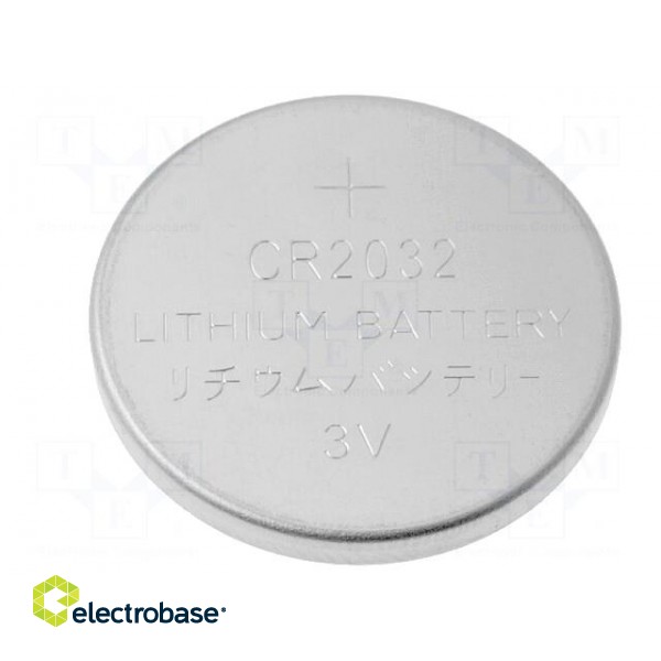 Battery: lithium | 3V | CR2032,coin | Ø20x3.2mm | 210mAh