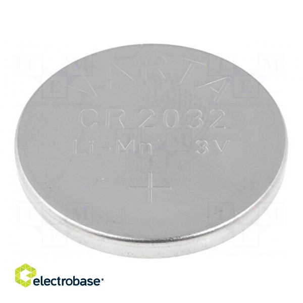 Battery: lithium | 3V | CR2032,coin | Ø20x3.2mm | 230mAh