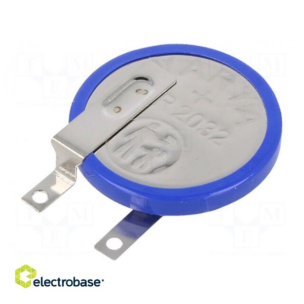 Battery: lithium | 3V | CR2032,coin | non-rechargeable | Ø20x3.2mm