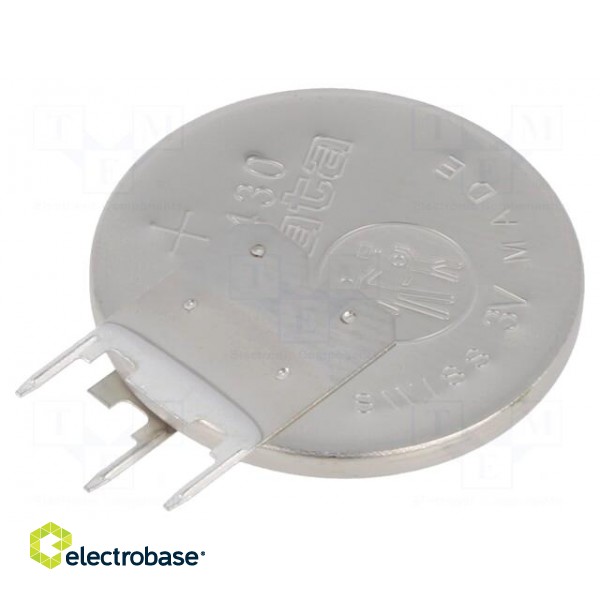 Battery: lithium | CR2430,coin | 3V | 285mAh | non-rechargeable