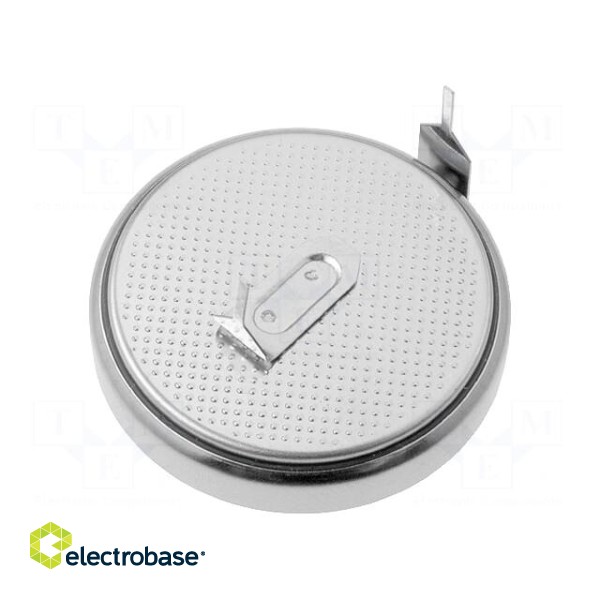Battery: lithium | 3V | CR2450,coin | 2pin,for PCB | Ø24.7x5mm | 620mAh
