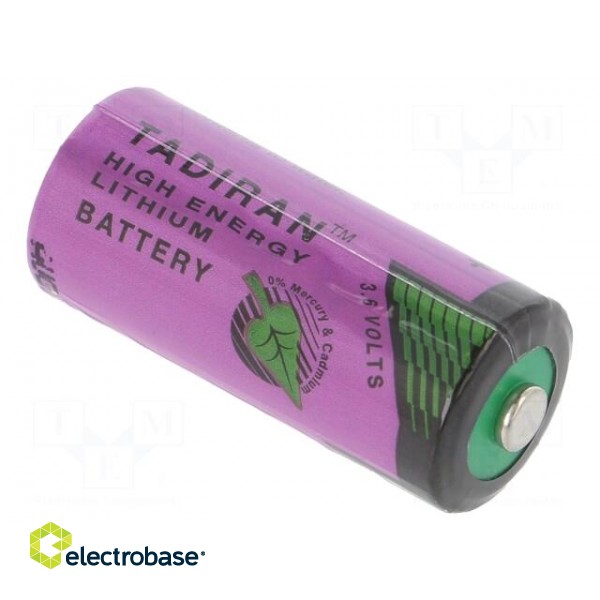 Battery: lithium (LTC) | 3.6V | 2/3AA | 1600mAh | non-rechargeable