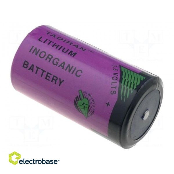 Battery: lithium (LTC) | 3.6V | D | Ø32.9x61.5mm | 19000mAh