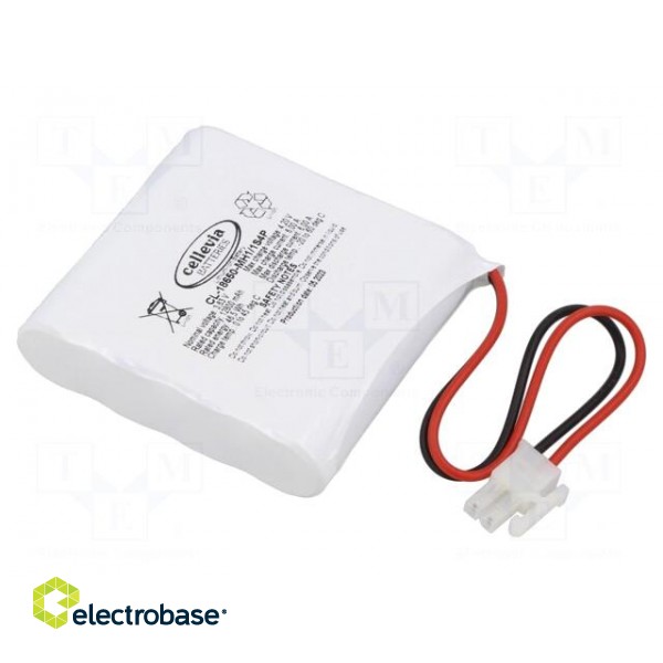 Re-battery: Li-Ion | 18650,MR18650 | 3.63V | 12800mAh | cables