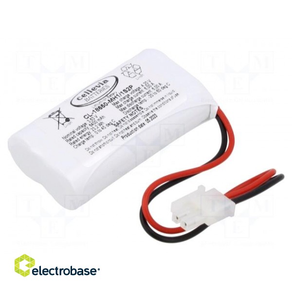 Re-battery: Li-Ion | 18650,MR18650 | 3.63V | 6400mAh | cables | Imax: 6A