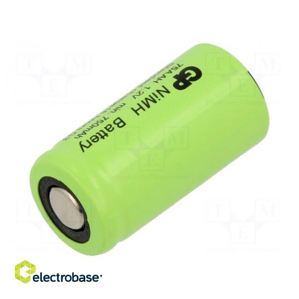 Re-battery: Ni-MH | 2/3AA | 1.2V | 750mAh
