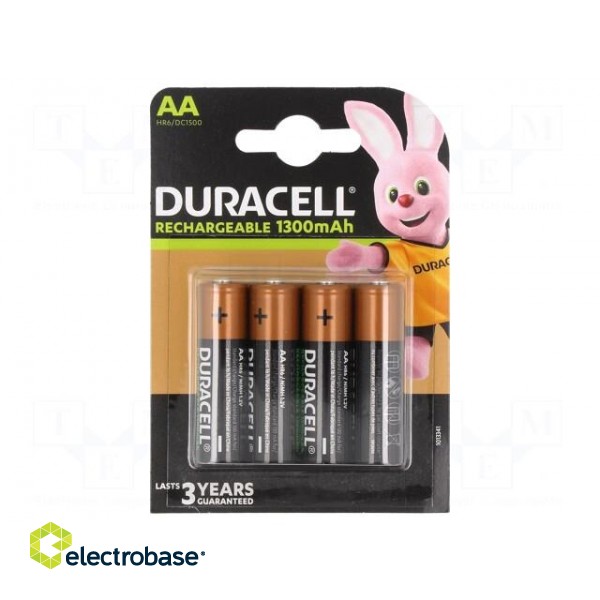 Re-battery: Ni-MH | AA | 1.2V | 1300mAh | blister | 4pcs.