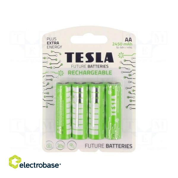 Re-battery: Ni-MH | AA | 1.2V | 2400mAh | blister | 4pcs.