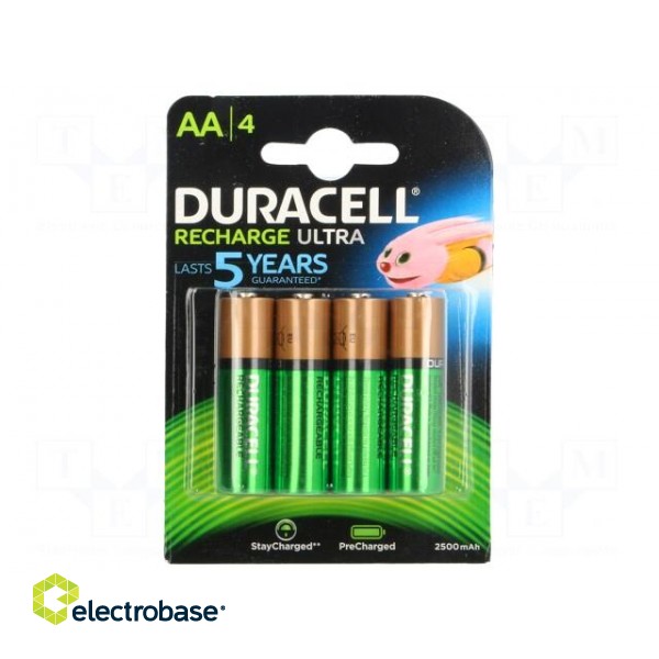 Re-battery: Ni-MH | AA | 1.2V | 2500mAh | Package: blister