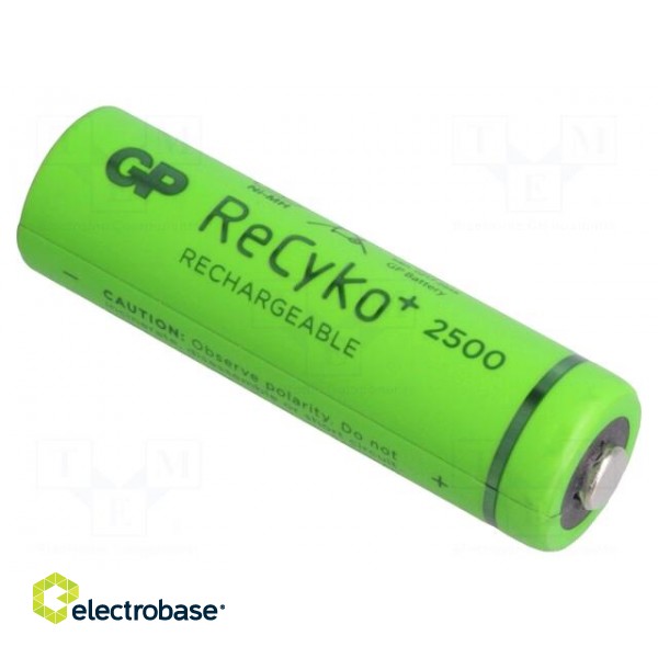 Re-battery: Ni-MH | AA | 1.2V | 2500mAh | ReCyko+ | Ready2Use