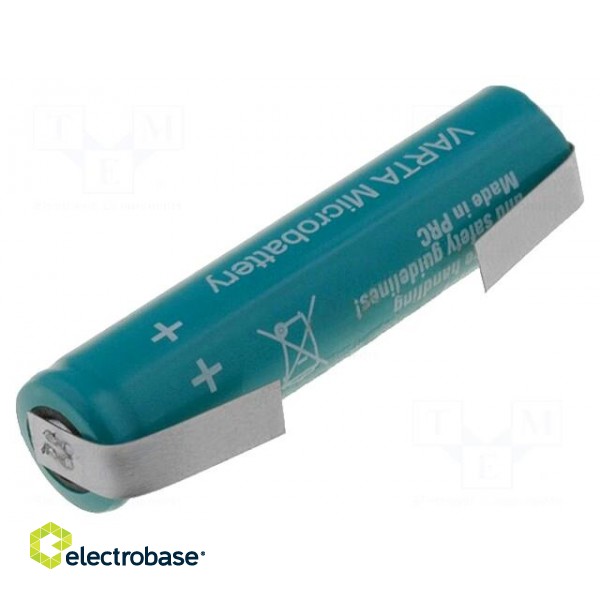 Re-battery: Ni-MH | AAA,R3 | 1.2V | 700mAh | soldering lugs | Ø10x44mm