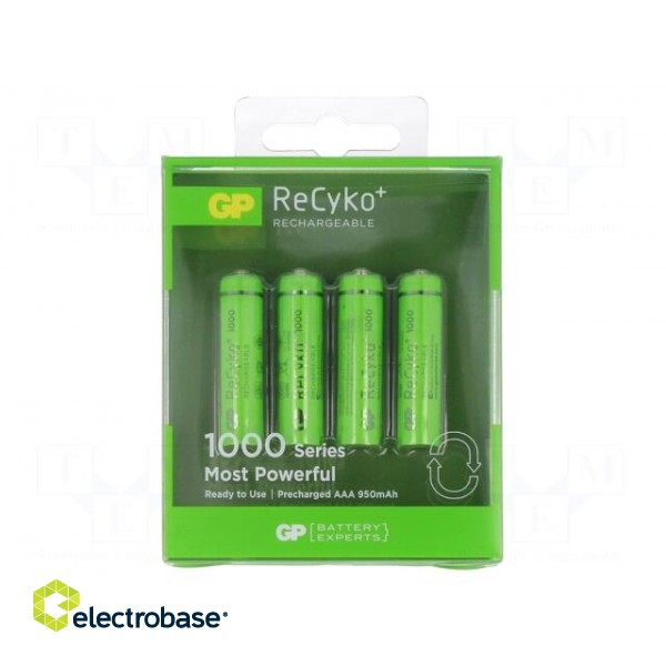 Re-battery: Ni-MH | AAA,R3 | 1.2V | 950mAh | ReCyko+ | Ø10.5x44.5mm