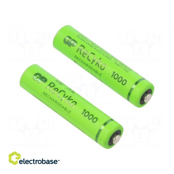 Re-battery: Ni-MH | AAA,R3 | 1.2V | 950mAh | ReCyko+ | Ø10.5x44.5mm image 2