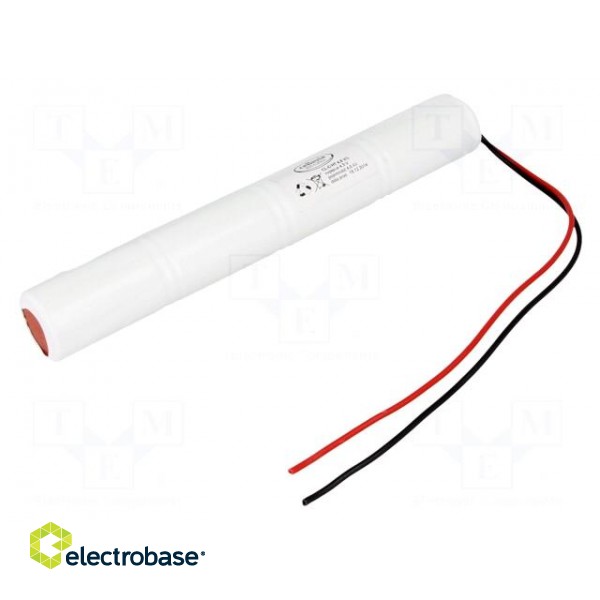 Re-battery: Ni-MH | C | 4.8V | 4000mAh | 250mm leads | Ø26.9x200mm