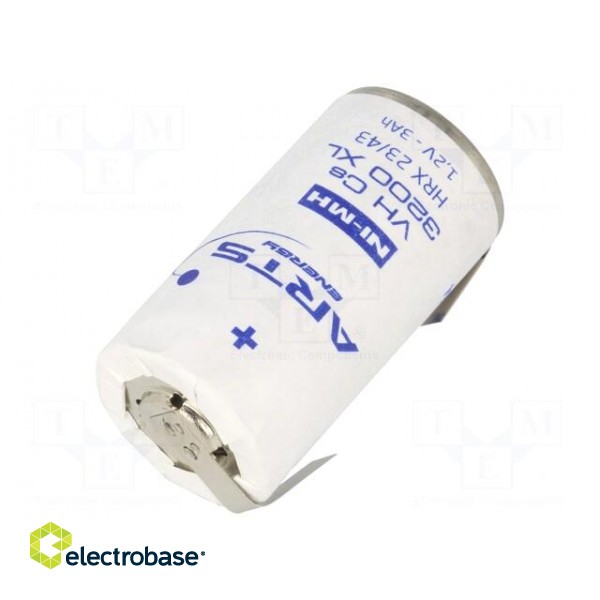 Re-battery: Ni-MH | SubC | 1.2V | 3000mAh | soldering lugs