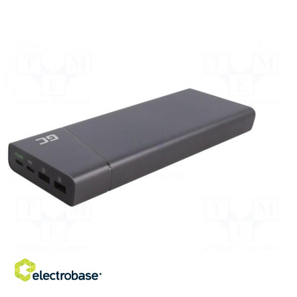 Re-battery: powerbank | 26800mAh | 3A | Colour: black | Sockets: 4 paveikslėlis 4