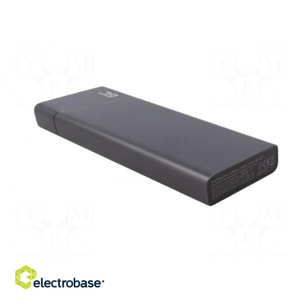 Re-battery: powerbank | 26800mAh | 3A | Colour: black | Sockets: 4 фото 6