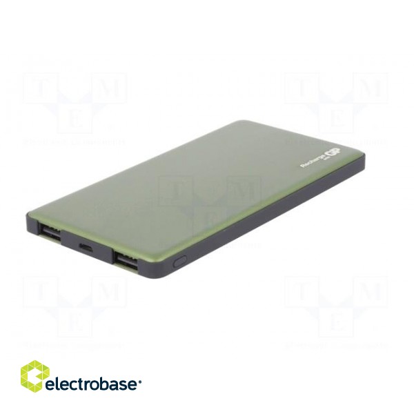 Re-battery: powerbank | 5000mAh | 135.5x70x10mm | 2.1A | Out: USB | 5VDC image 4