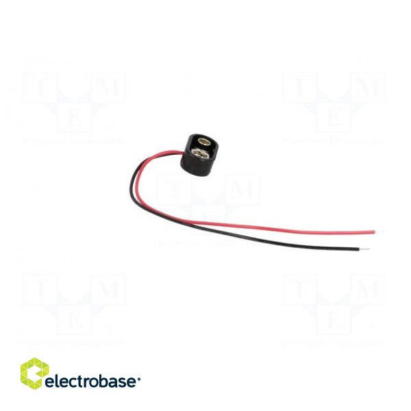 6F22 connector | Leads: cables | Size: 6F22,6LR61 | Batt.no: 1 | 150mm фото 7