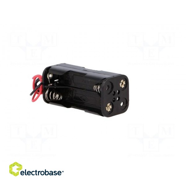 Holder | AAA,R3 | Batt.no: 4 | cables | black | 150mm image 8