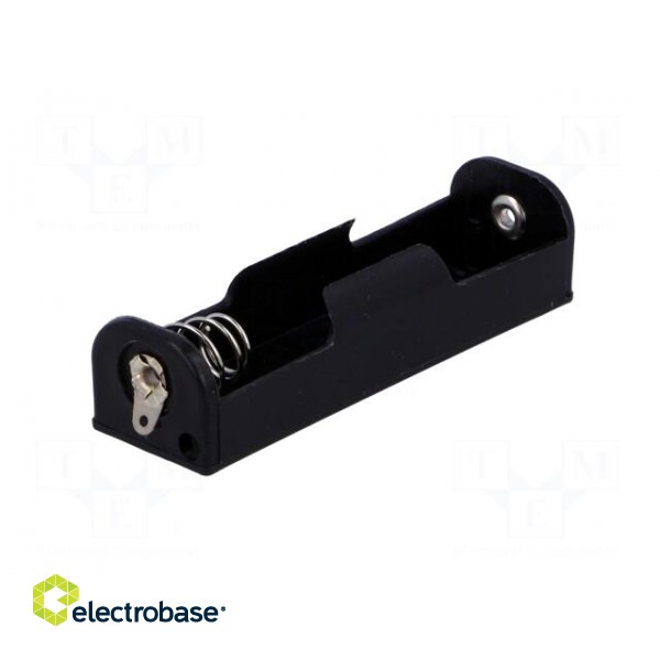 Holder | AA,R6 | Batt.no: 1 | soldering lugs | black image 6