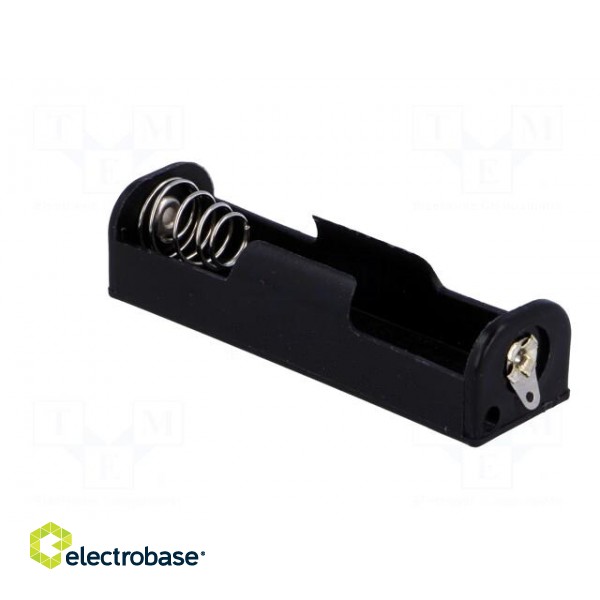 Holder | AA,R6 | Batt.no: 1 | soldering lugs | black image 8