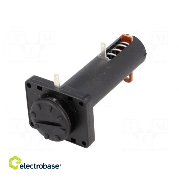 Holder | AA,R6 | Batt.no: 1 | soldering lugs | black | UL94V-0 | 30.5mm image 2