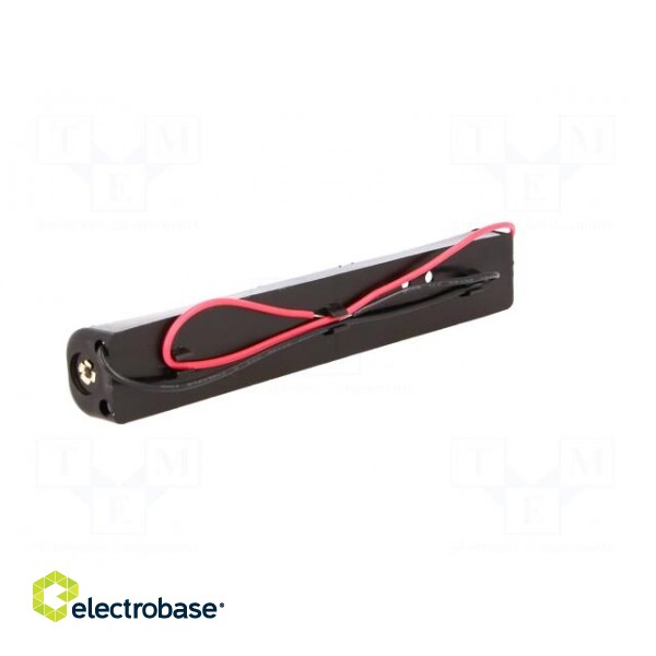 Holder | Leads: cables | Size: AA,R6 | Batt.no: 2 | Colour: black | 150mm фото 6