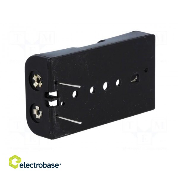 Holder | AA,R6 | Batt.no: 2 | for PCB | black image 6