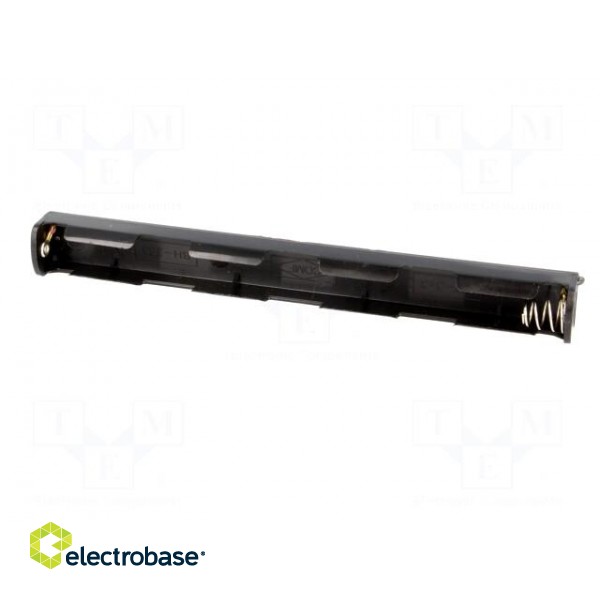 Holder | Leads: cables | Size: AA,R6 | Batt.no: 3 | Colour: black | 150mm image 3