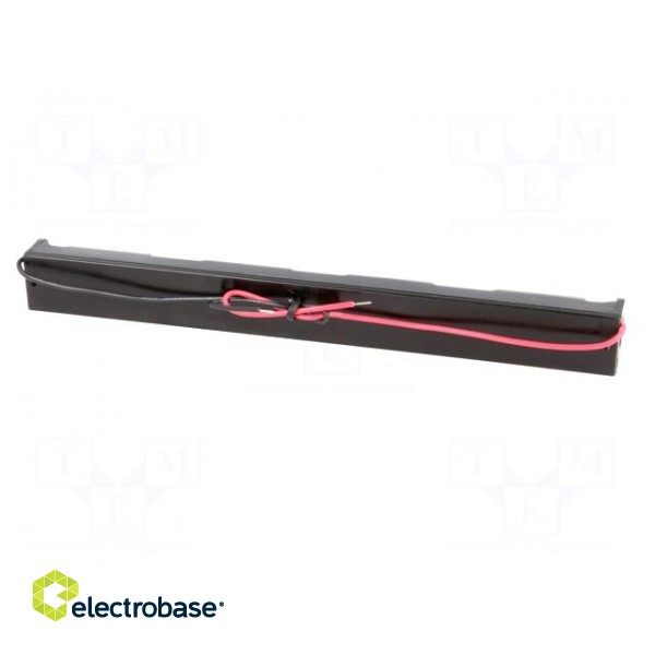 Holder | Leads: cables | Size: AA,R6 | Batt.no: 3 | Colour: black | 150mm фото 7