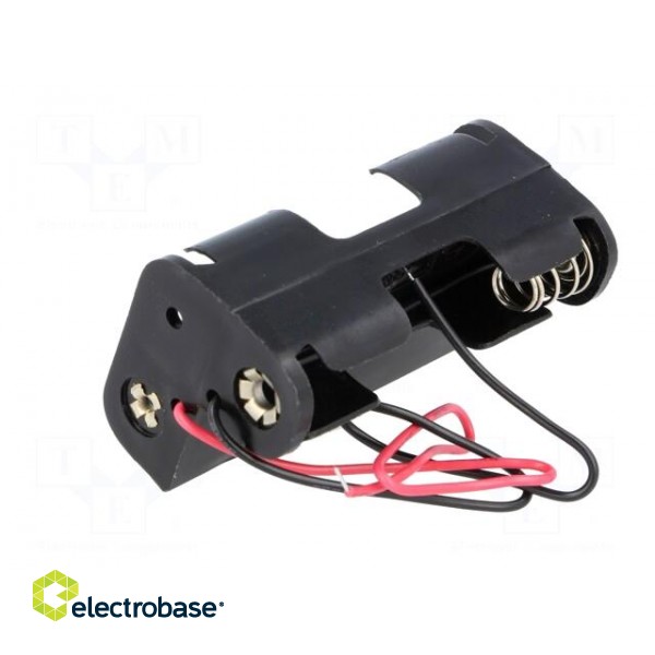Holder | Leads: cables | Size: AA,R6 | Batt.no: 3 | Colour: black | 150mm paveikslėlis 6