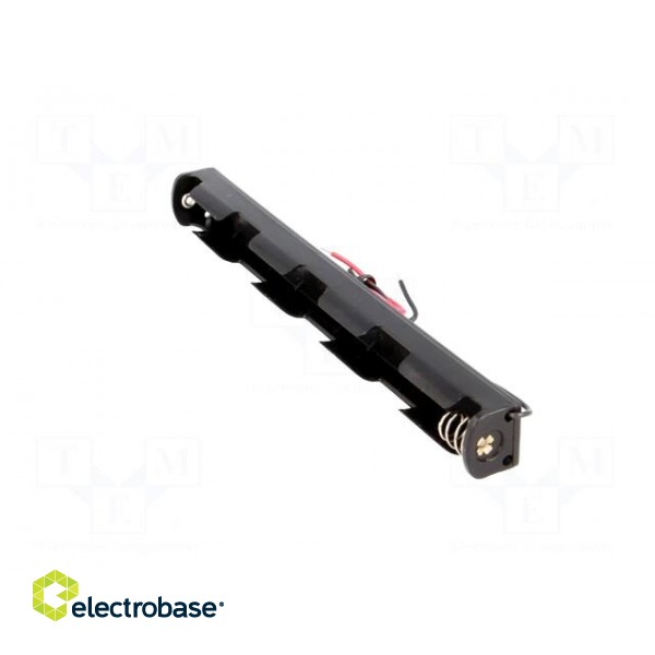Holder | Leads: cables | Size: AA,R6 | Batt.no: 3 | Colour: black | 150mm фото 4