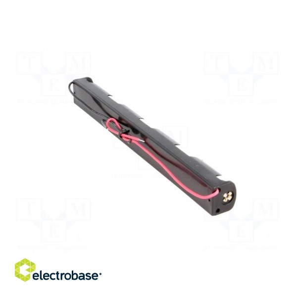 Holder | Leads: cables | Size: AA,R6 | Batt.no: 3 | Colour: black | 150mm фото 8
