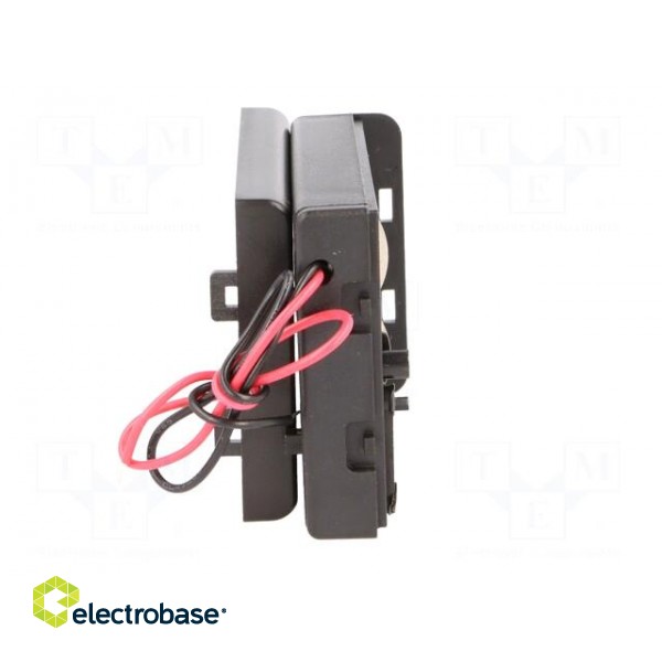 Holder | Leads: cables | Size: AA,R6 | Batt.no: 3 | Colour: black | 150mm image 10
