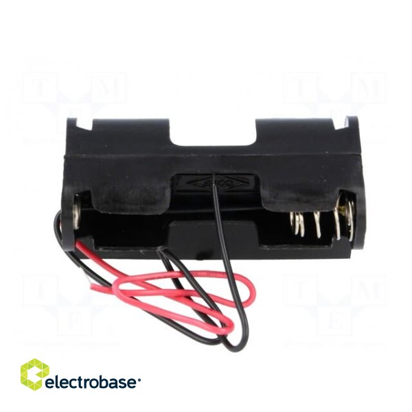 Holder | Leads: cables | Size: AA,R6 | Batt.no: 3 | Colour: black | 150mm image 7