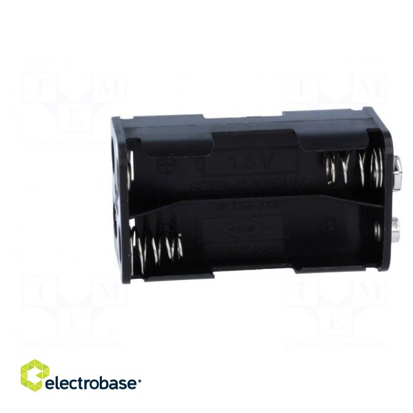 Holder | AA,R6 | Batt.no: 4 | 6F22 type | black image 7