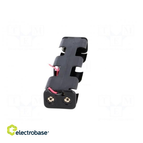 Holder | Leads: cables | Size: AA,R6 | Batt.no: 4 | Colour: black | 150mm image 9