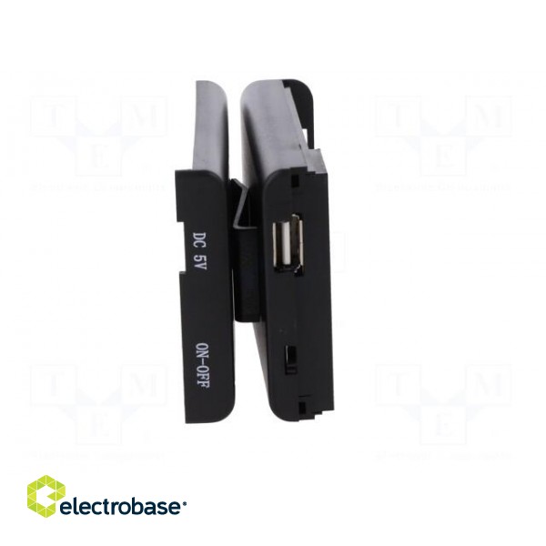 Holder | AA,R6 | Batt.no: 4 | Socket USB | black | with holder image 10