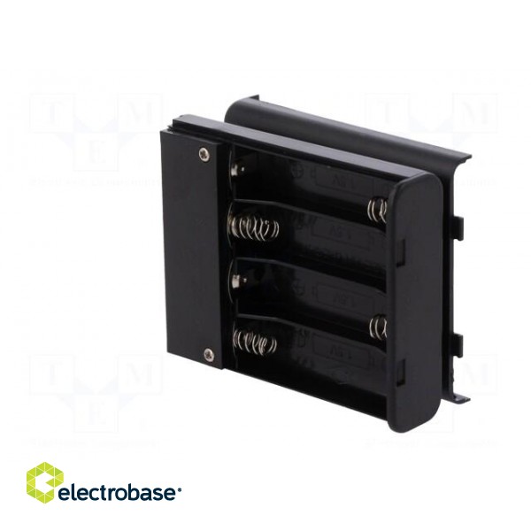 Holder | AA,R6 | Batt.no: 4 | Socket USB | black | with holder image 5