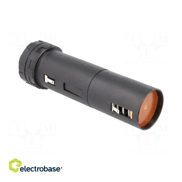 Holder | C,R14 | Batt.no: 2 | soldering lugs | black | UL94V-0 | -30÷70°C image 4