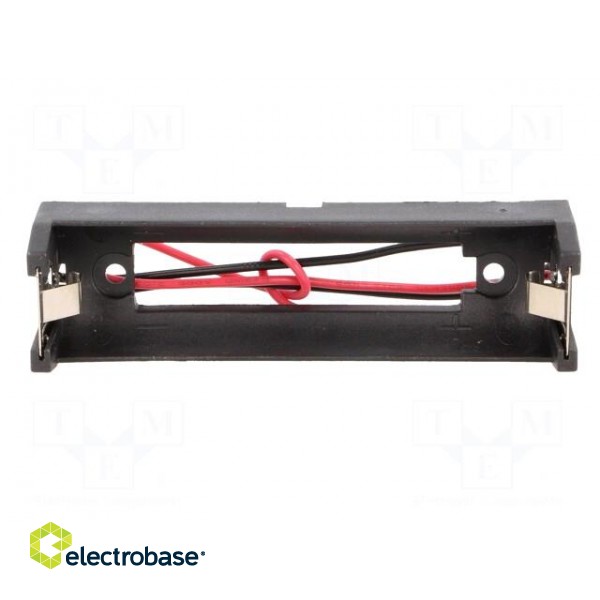 Holder | Leads: cables | Size: MR18650 | Batt.no: 1 | Colour: black фото 3